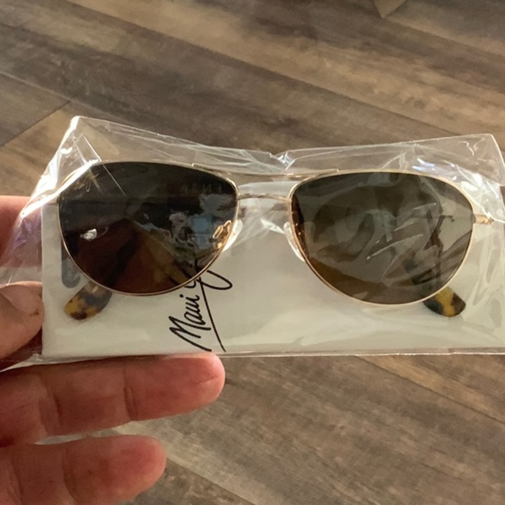 Maui Jim Polarized Sunglasses Baby Beach Gold Female Glasses Brand New